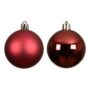 Shatterproof Bauble Mix – Oxblood – 6 Pack